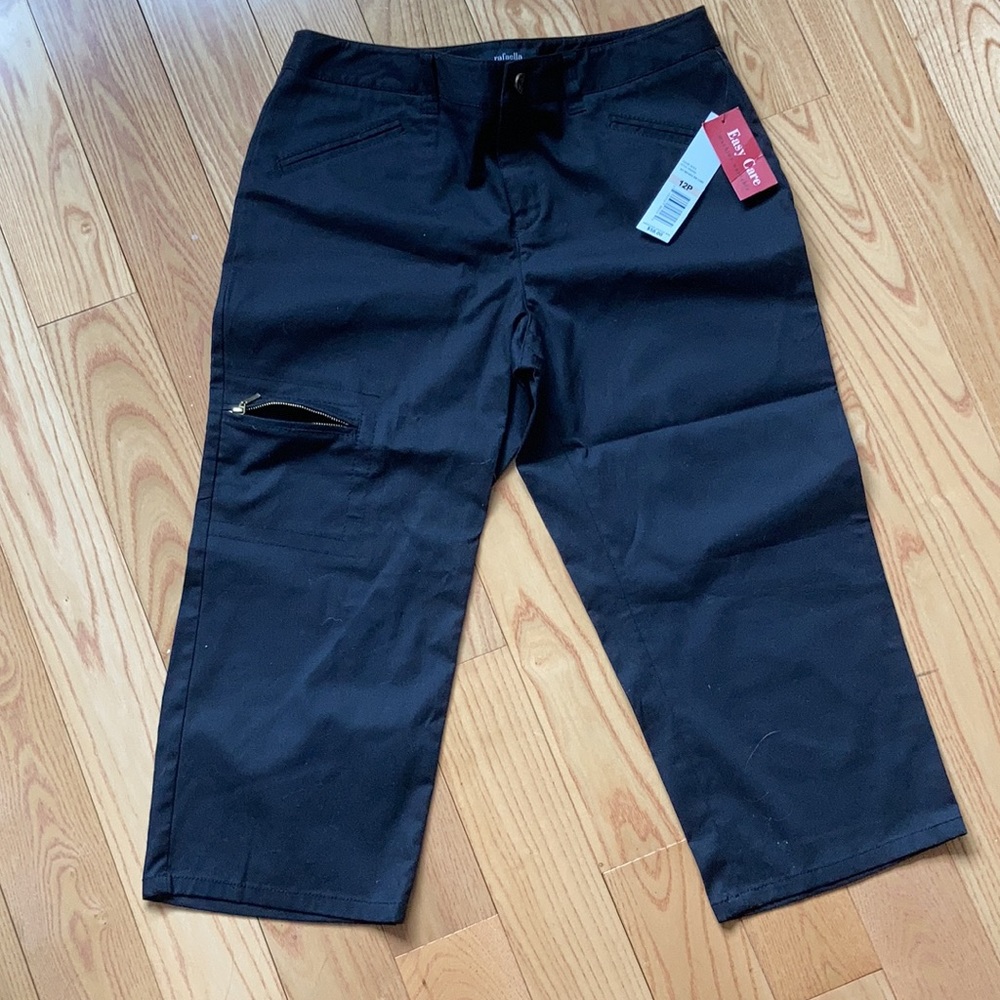 Rafaella black crop pants